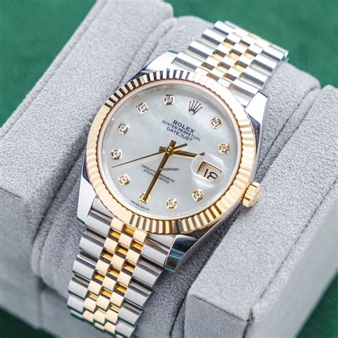 rolex datejust 36 everose two tone jubilee